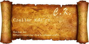 Czeller Kürt névjegykártya